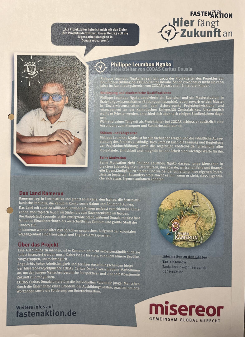 Aushang Vortrag Misereor